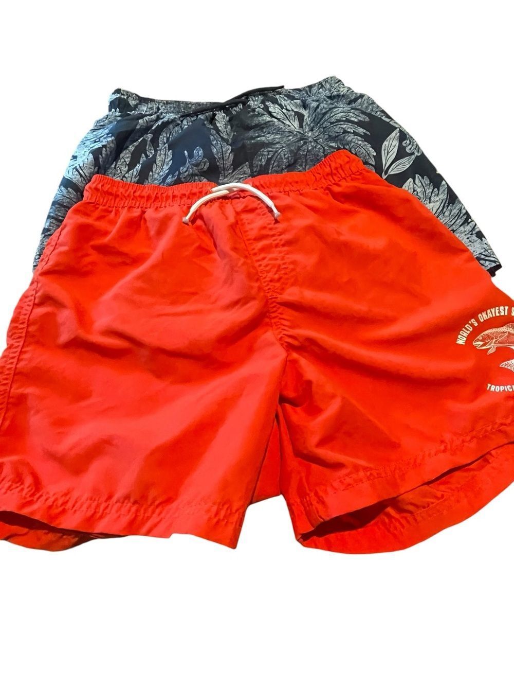H & M 2 pair Swim trunks - Classic Elastic Waist never worn boys size 12/14